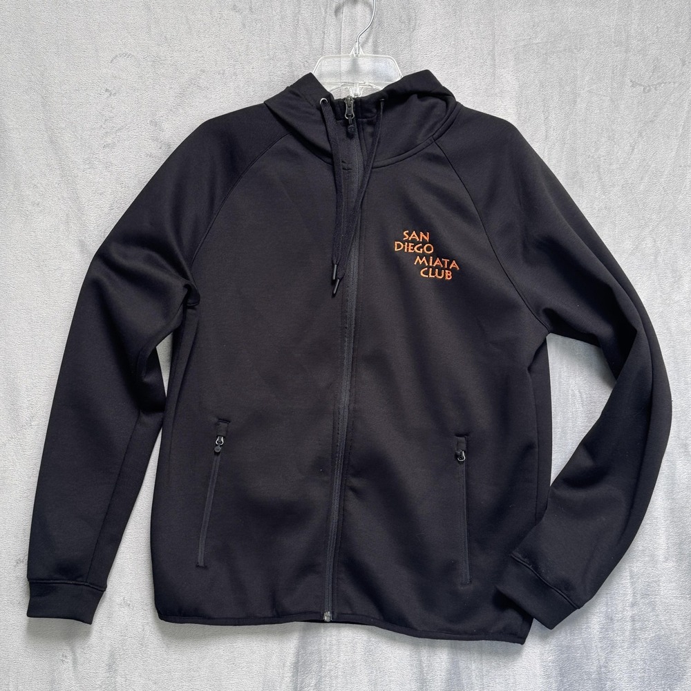 32 Degrees Heat Jacket Mens Medium San Diego Miata Club Hoodie Full Zip Car